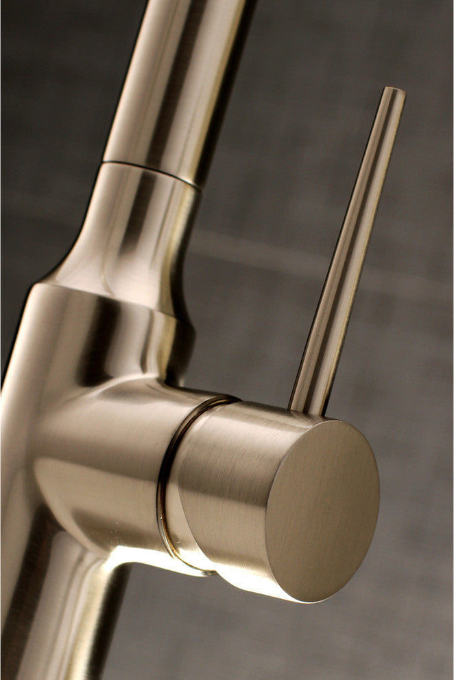 Gourmetier New York Single-Handle Pull-Down Kitchen Faucet, Brushed Nickel
