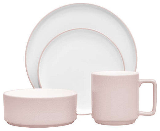 Noritake Colortex Blush 32Pc Dinnerware Set, Service for 8