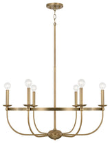 Capital Lighting Rylann 6-Light Chandelier 425161AD Aged Brass