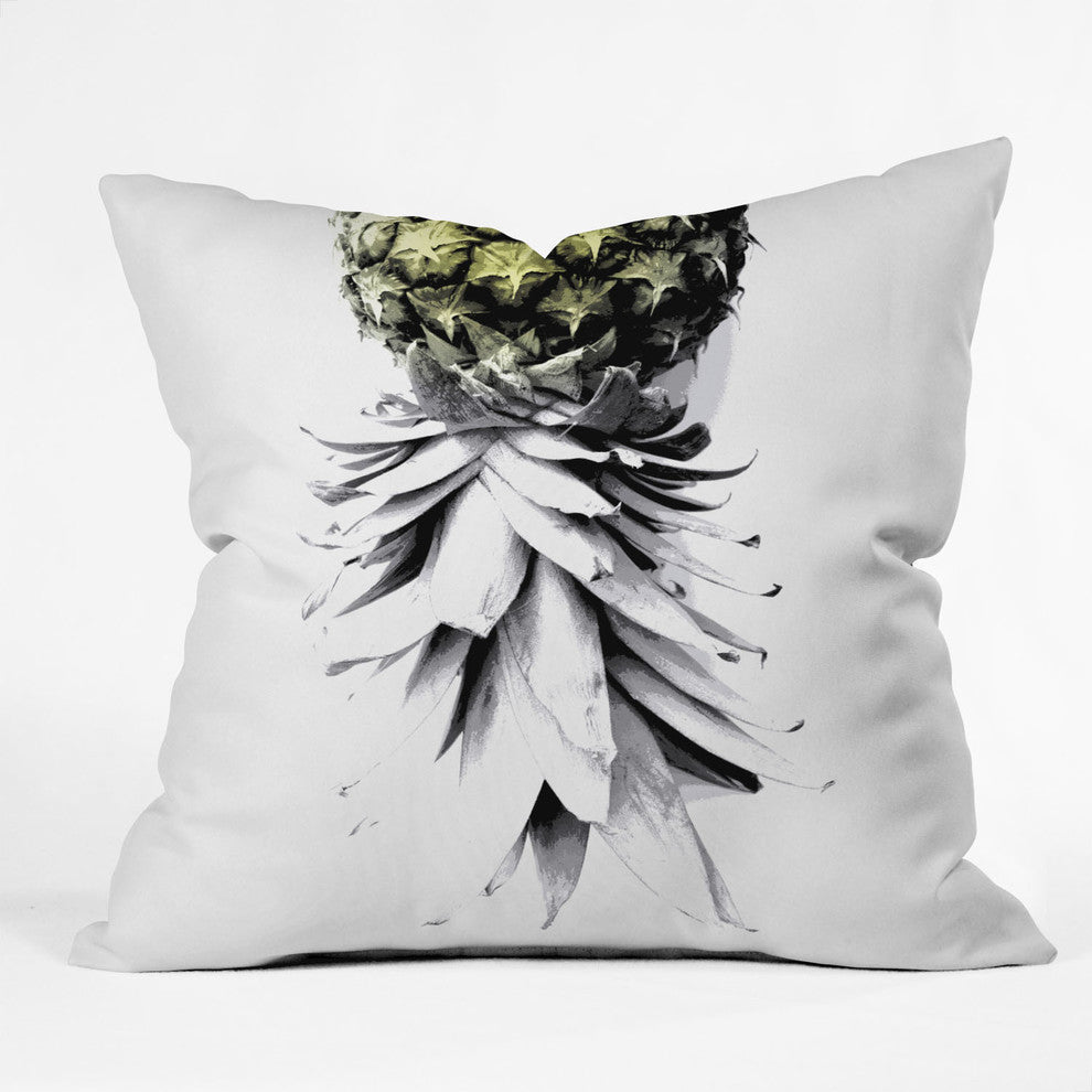 Deb Haugen Pineapple 1 Throw Pillow, 16"x16"