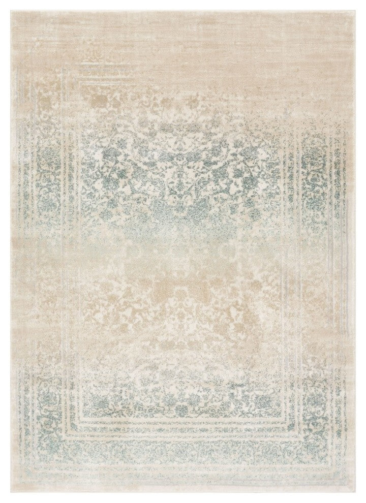 Well Woven Kensington Melange Vintage Modern Blue Area Rug, 7''10" X 10''6"