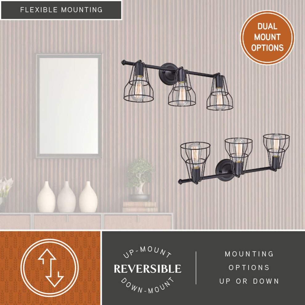 Clybourn 3-Light Adjustable Vanity Oil Rubbed Bronze