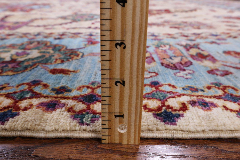 Hand-Knotted Persian Tabriz Wool Rug 6' 8" X 9' 9" Q7734