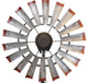 52 Inch Brahman Tinge With Rustic Red Tips Windmill Ceiling Fan | The America