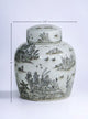 Porcelain Ginger Jar With Chinoiserie Design