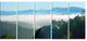 Morning in Blue Ridge Parkway, Landscape Canvas Art Print, 60"x28", 5 Panels