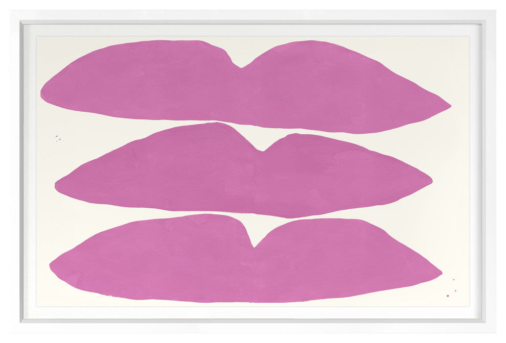 Three Fine Art Print, White, 24"x36"