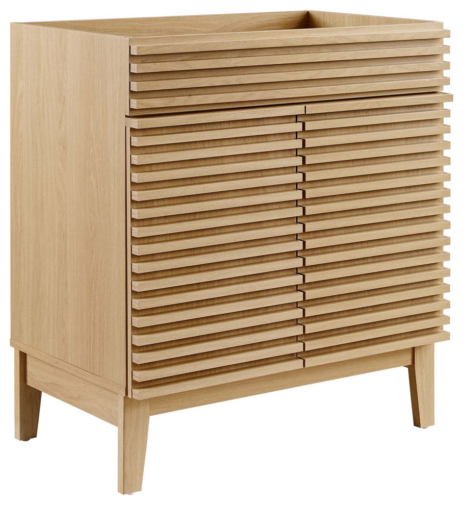 Render 30" Bathroom Vanity Cabinet, Oak