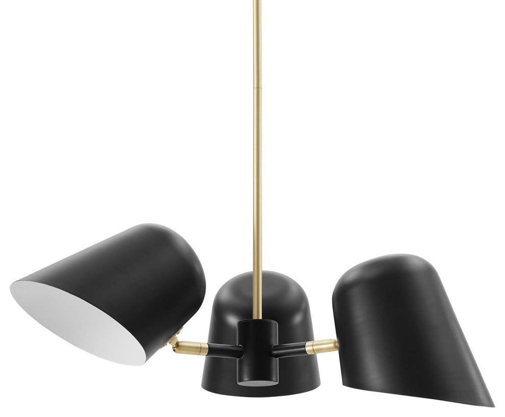 Pendant Ceiling Light Fixture, Black, Metal, Modern Cafe Bistro Hospitality