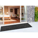 Carmel Texture Stripe Indoor/Outdoor Rug, Black, 1'11"x4'11" Runner