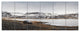SUV Road Trip Adventure, Landscape Canvas Art Print, 70"x28", 6 Panels