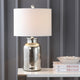 Emilia Trellis Pattern Glass Table Lamp, Esmee