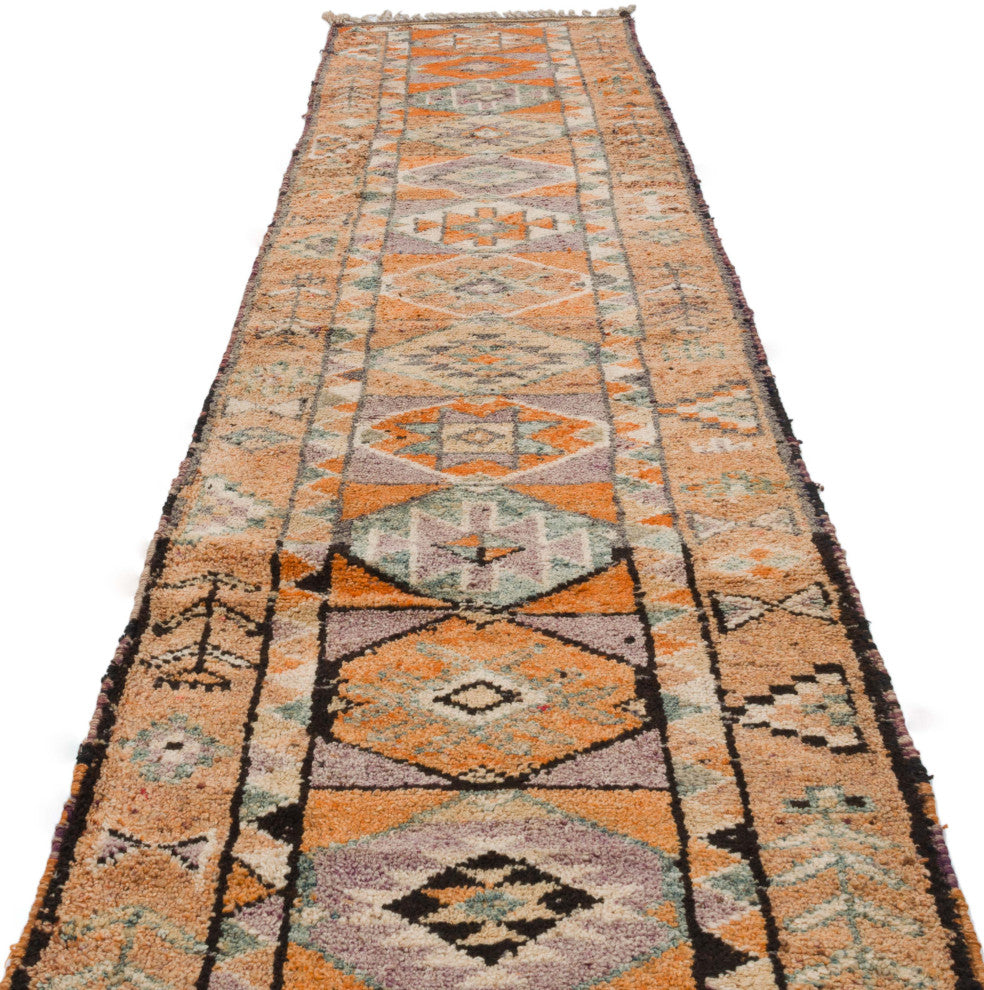 Vintage Turkish Runner Rug - 3' 1" x 13' 1" (37 in. x 157 in.)