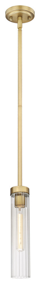 Z-LITE 1-Light Pendant, Rubbed Brass