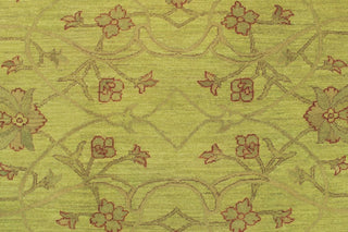 Overdyed Chobi Yusuf Green/Rust Rug, 8'4x9'4