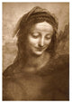 "Portrait of St. Anne" Digital Paper Print by Leonardo Da Vinci, 17"x24"