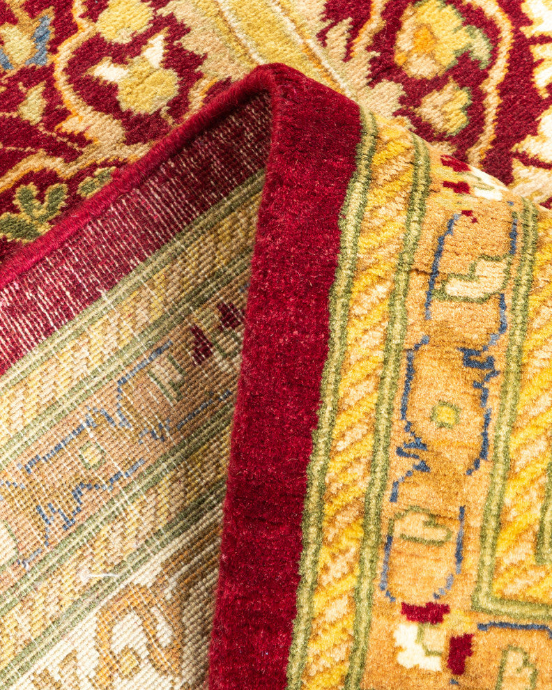 Mogul, One-of-a-Kind Hand-Knotted Area Rug Red, 2'9"x12'2"
