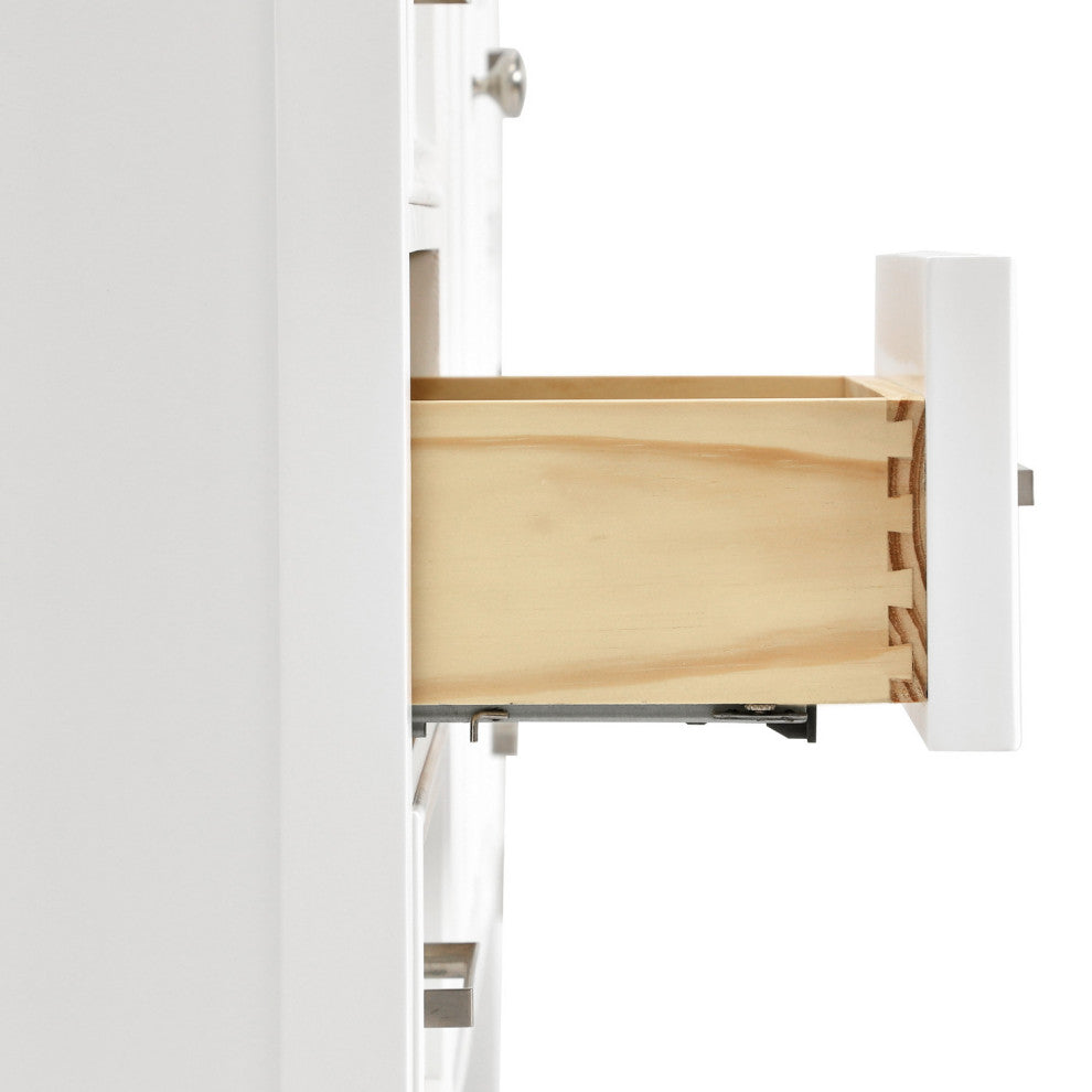Ariel Kensington 54" Single Oval Sink Bathroom Vanity, Carrara Quartz