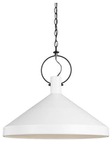 Lyon Large One Light Pendant, Matte White