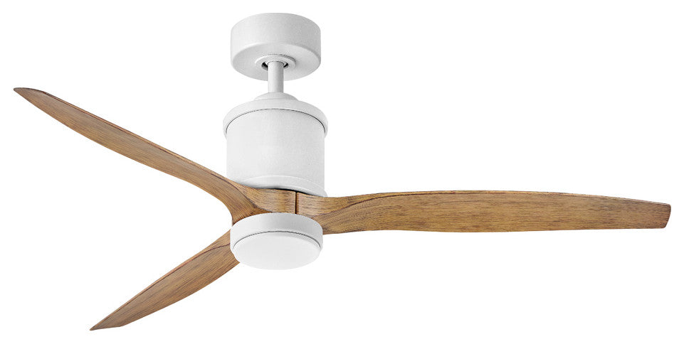 Hinkley Hover 60" Integrated LED Ceiling Fan, Matte White + KOA wood blades