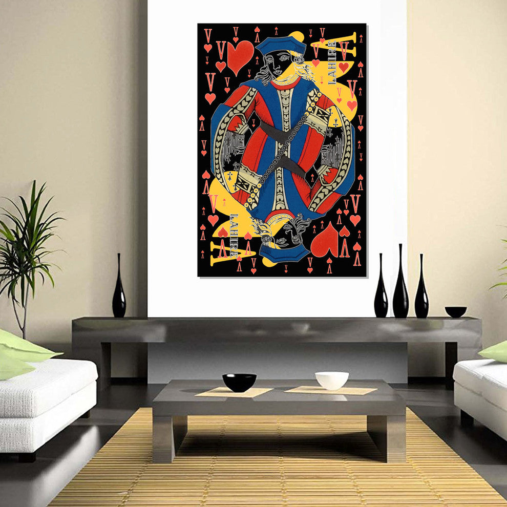 French Playing Card, Lahire, Valet De Coeur, Jack of Hearts, Pop Art