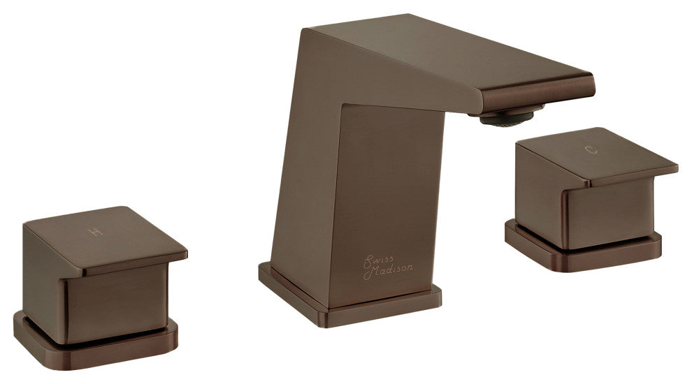 CarrÃ© 8" Widespread 2-Handle Bathroom Faucet, Oil Rubbed Bronze