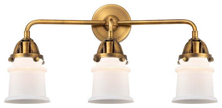288-3W-BB-G181S 3 Light 23.25" Bath Vanity Light, Brushed Brass