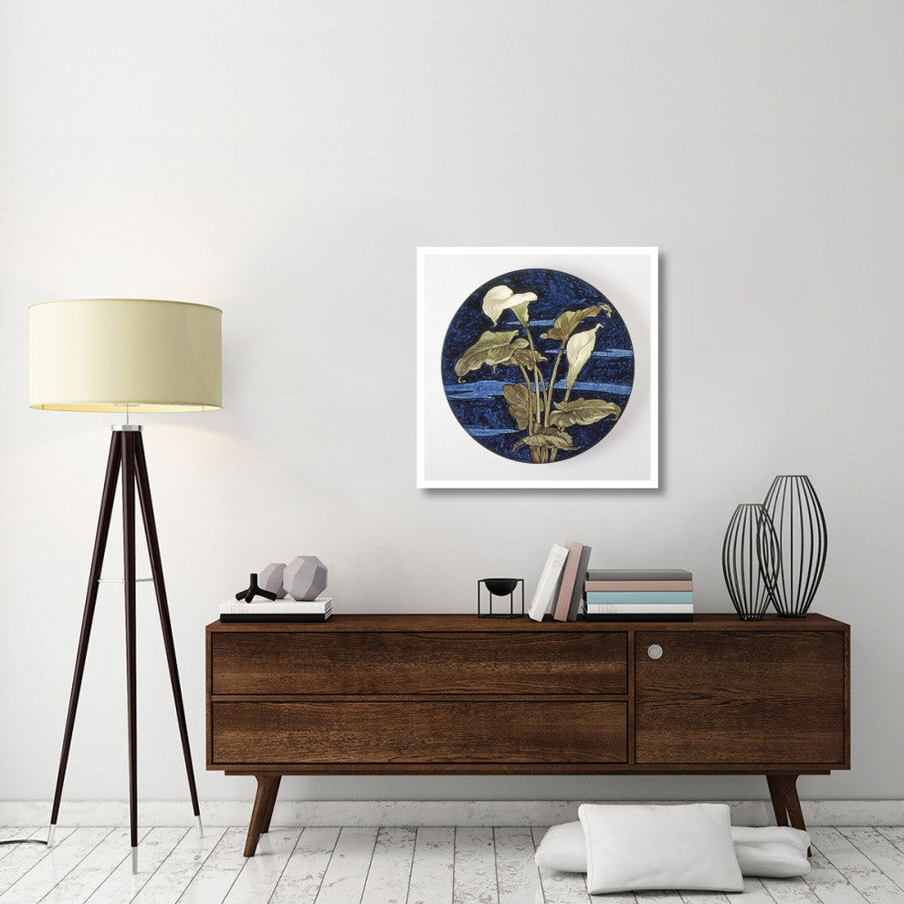 "Charger - Calla Lily Pattern" Print 19th Century American Artisan, 32"x32"