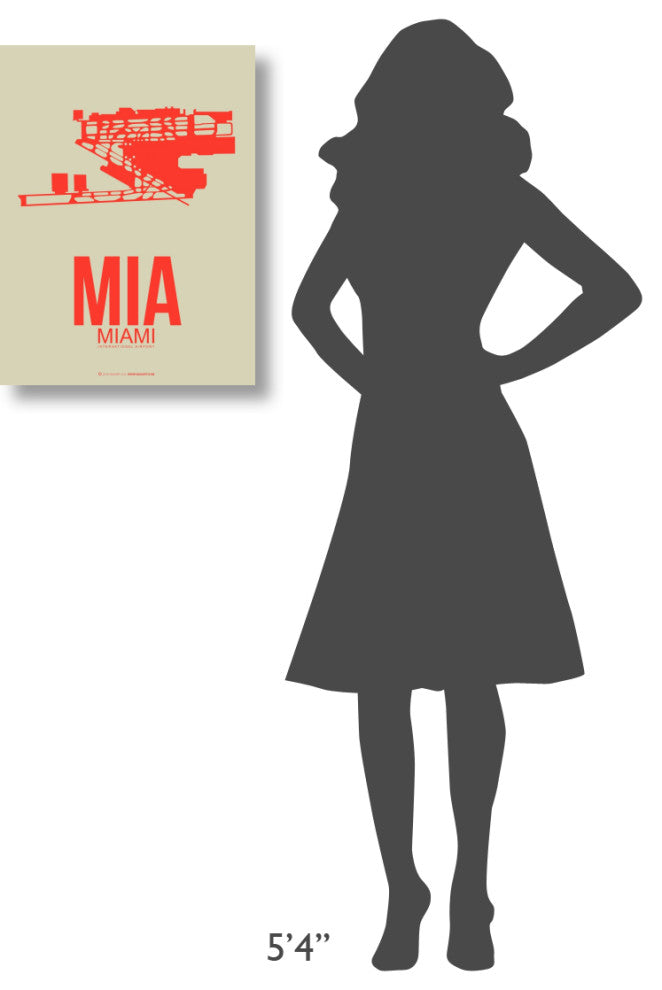 "MIA Miami Poster 3" Fine Art Print