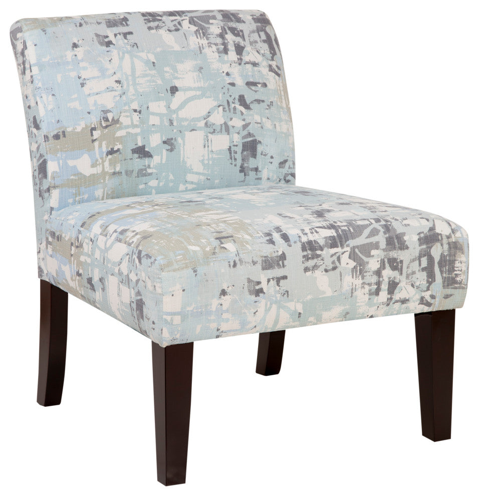 Avington Armless Slipper Chair by Grafton Home, Mysterious Slate Blue