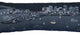 46" Black Sydney Nighttime Skyline Lumbar Decorative Pillow