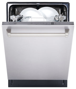 3-Piece, 30" Gas Range 30" Wall Mount Range Hood and 24" Dishwasher