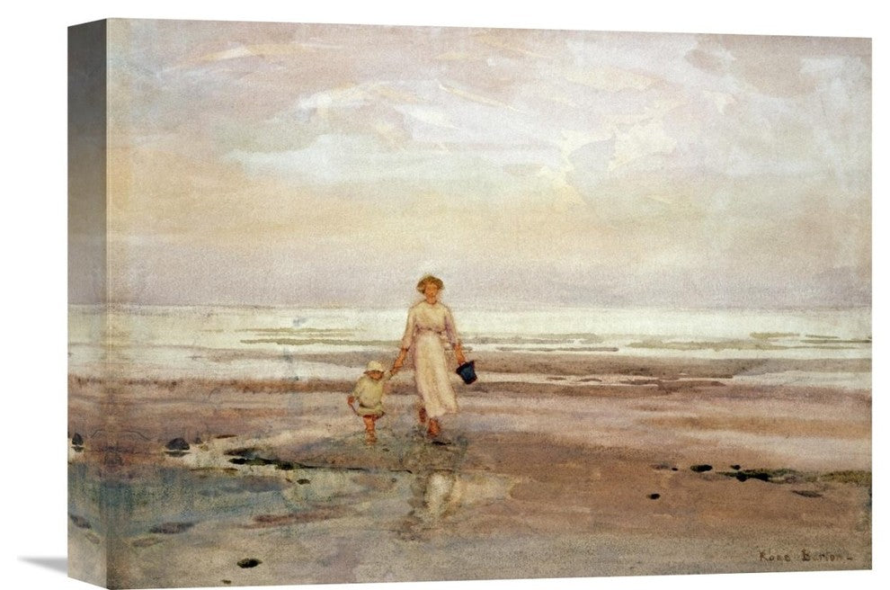 "Paddling" Stretched Canvas Giclee by Rose Maynard Bartom, 16"x12"