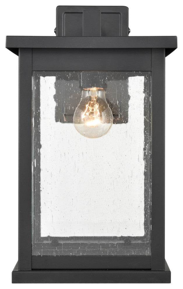 1 Light 8.5 in. Powder Coat Black Outdoor