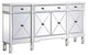 Elegant Decor Contempo Sideboard / Credenza Antique White