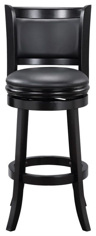 Augusta Swivel Bar Stool, Black
