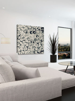 "Broken Components" Painting Print on Wrapped Canvas