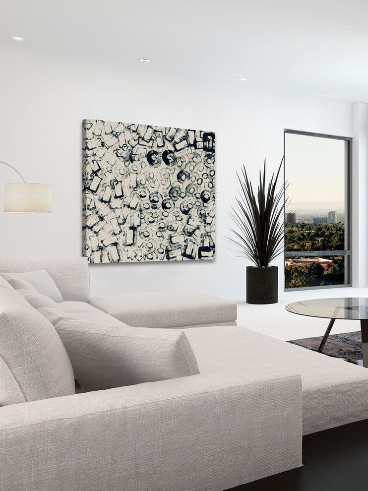 "Broken Components" Painting Print on Wrapped Canvas