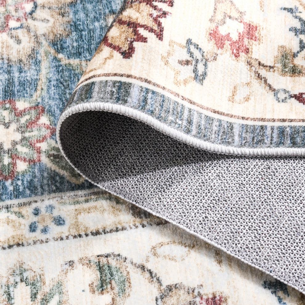 Safavieh Martha Stewart MSRW112 Rug Machine-Washable, Green/Beige, 8'x10'