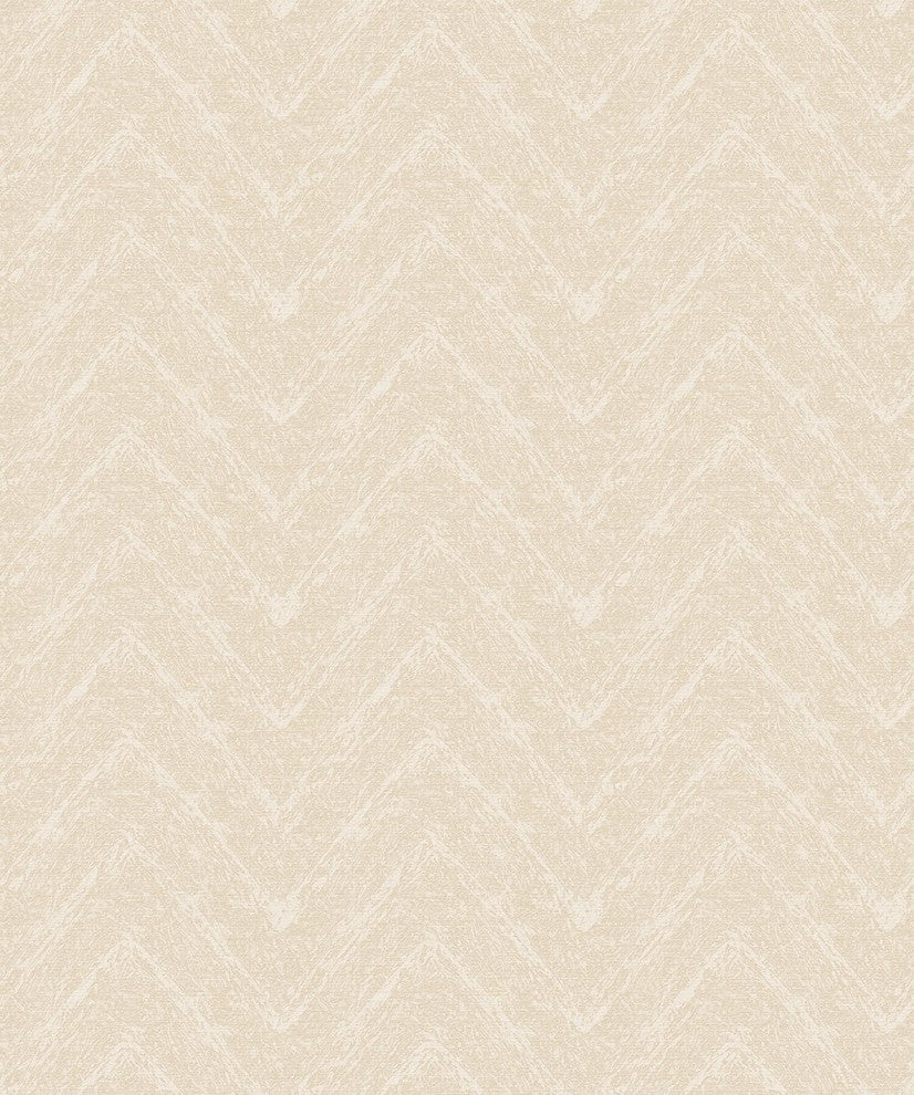Natural Faux 2, Modern Geometric Stone Wood Rustic Wallpaper, Beige, Sample