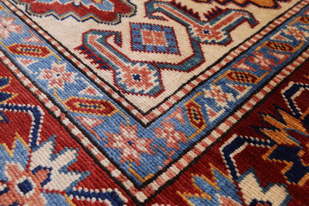 Runner Super Kazak Hand Knotted Wool Rug 2' 9" X 9' 6" Q10647