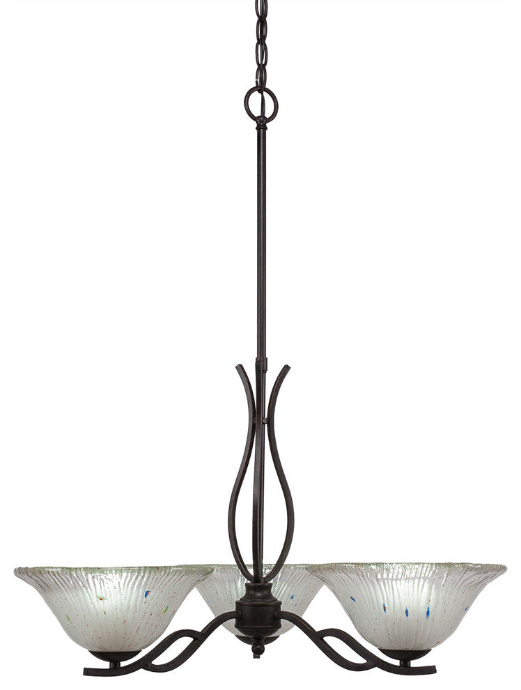 Chandeliers, 10" Frosted Crystal Glass