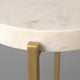 Avenlee Round Marble Side Table, Small
