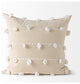 Erica 20x20 Cream With White Detail Decorative Pillow Cover