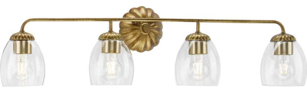 Quillan Collection Transitional Bath and Vanity Light, Gold Ombre