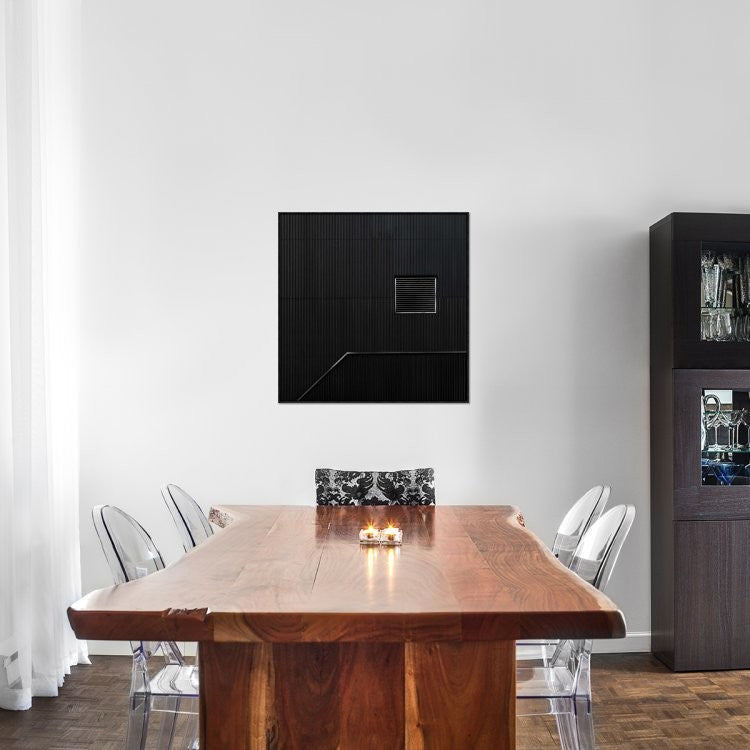 "The Hatch" Framed Canvas Giclee by Gilbert Claes, 31x31"