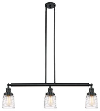 INNOVATIONS 213-BK-G513-LED 3-Light Island Light Matte Black