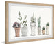 "Decorative Plant Vases" Framed Painting Print