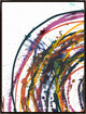 36x48 Couleurs Primaries II, Framed Artwork, Espresso