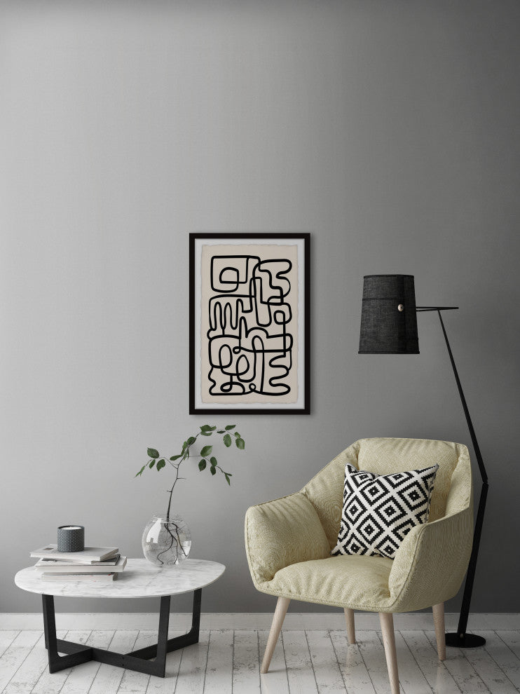"Critical Guide" Framed Painting Print, 24x36